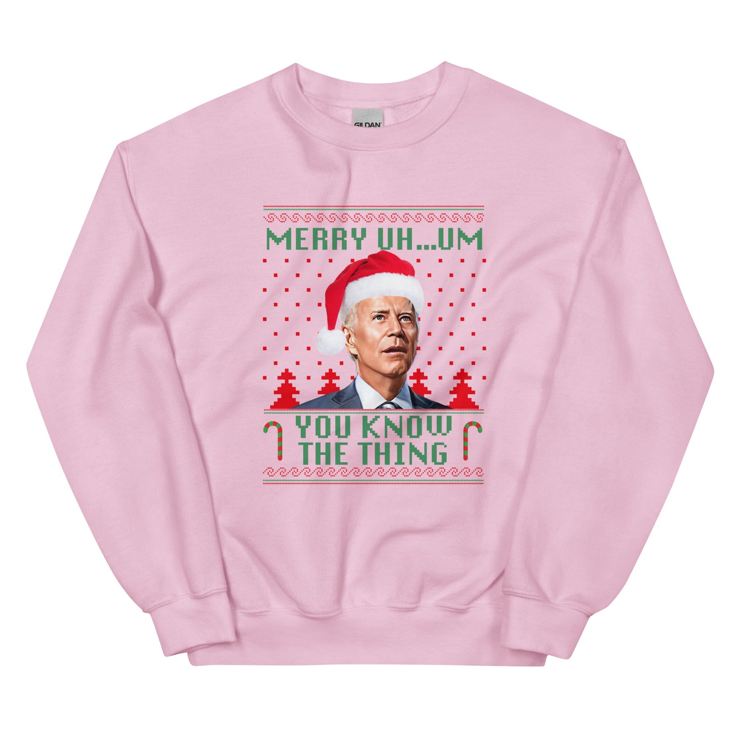 Merry Uh...Um You Know The Thing Crewneck Sweatshirt