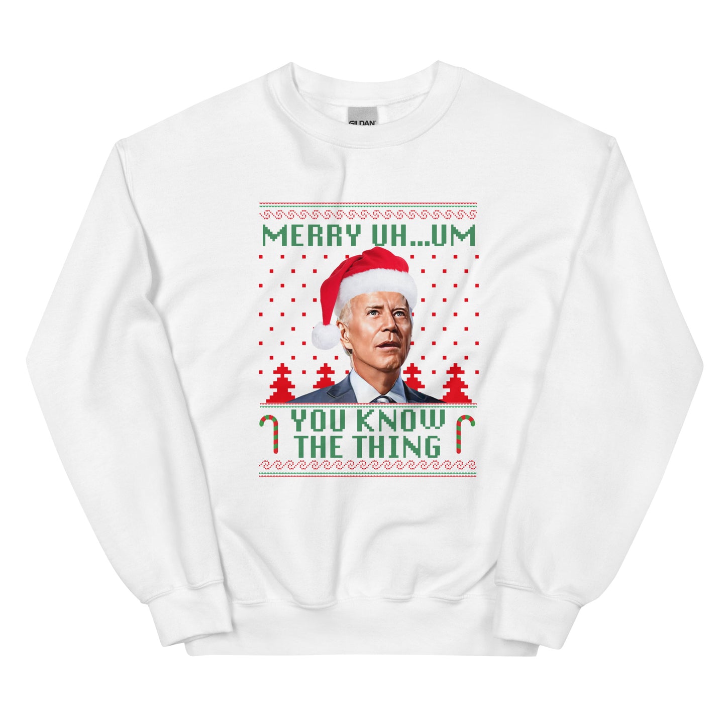 Merry Uh...Um You Know The Thing Crewneck Sweatshirt